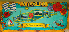 Load image into Gallery viewer, Especial bolso y toalla de playa con diseño exclusivo de Vieques
