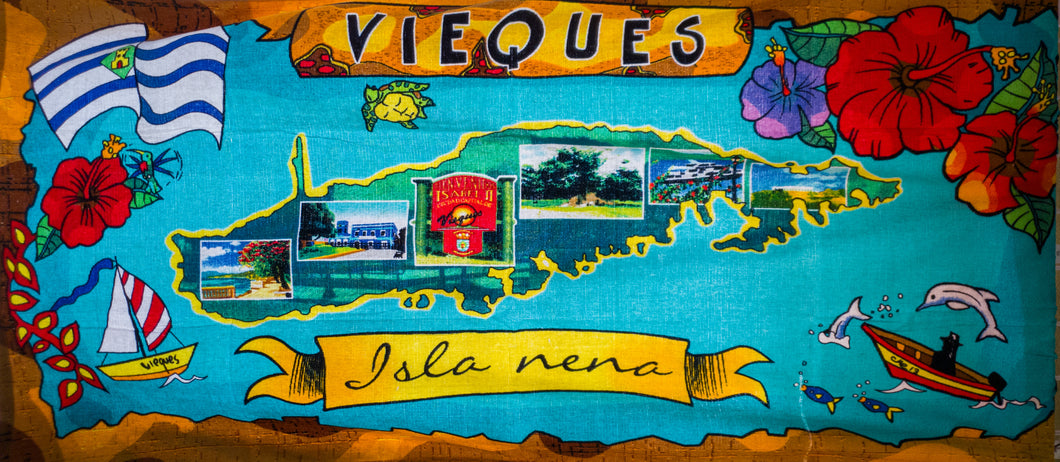 Toalla playa Vieques Isla Nena 5 x 2.5 pies