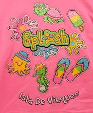 Load image into Gallery viewer, T-shirt niñas, Splash Isla Vieques
