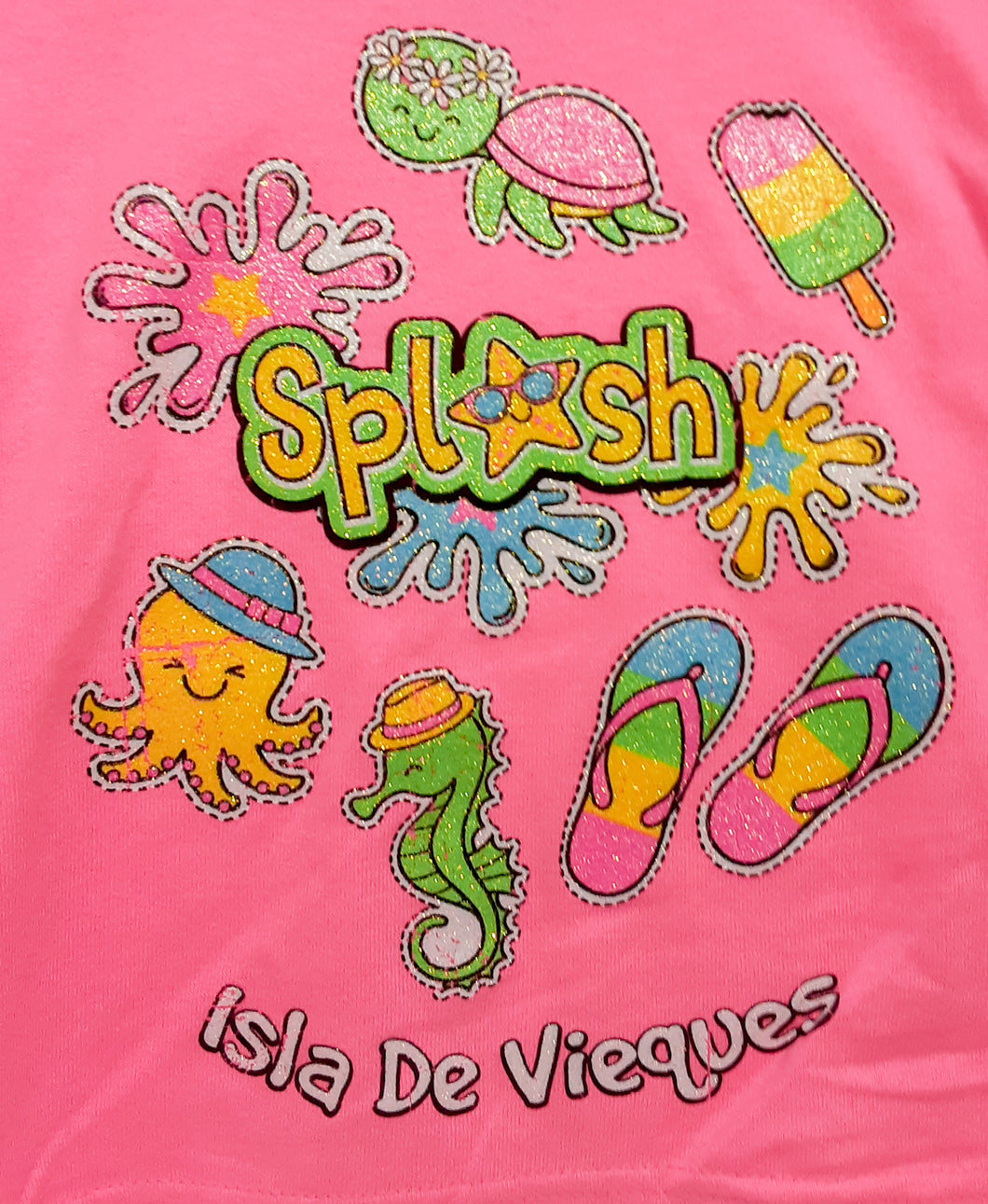 T-shirt niñas, Splash Isla Vieques